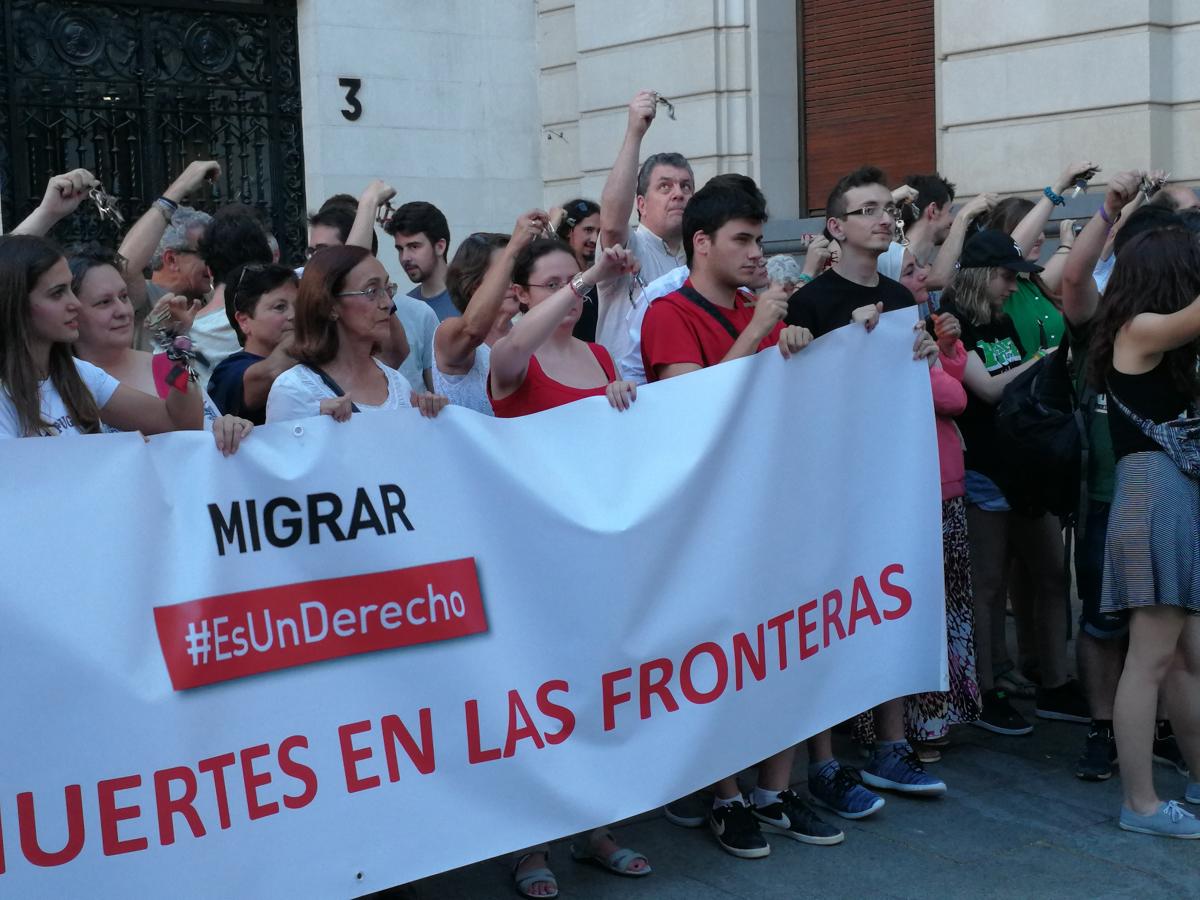 Concentracin en Zaragoza - Da Mundial del Refugiado