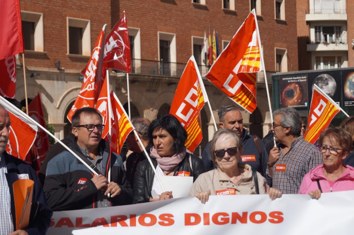 Teruel. Concentraciones el Da del Mayor 2018 en Aragn
