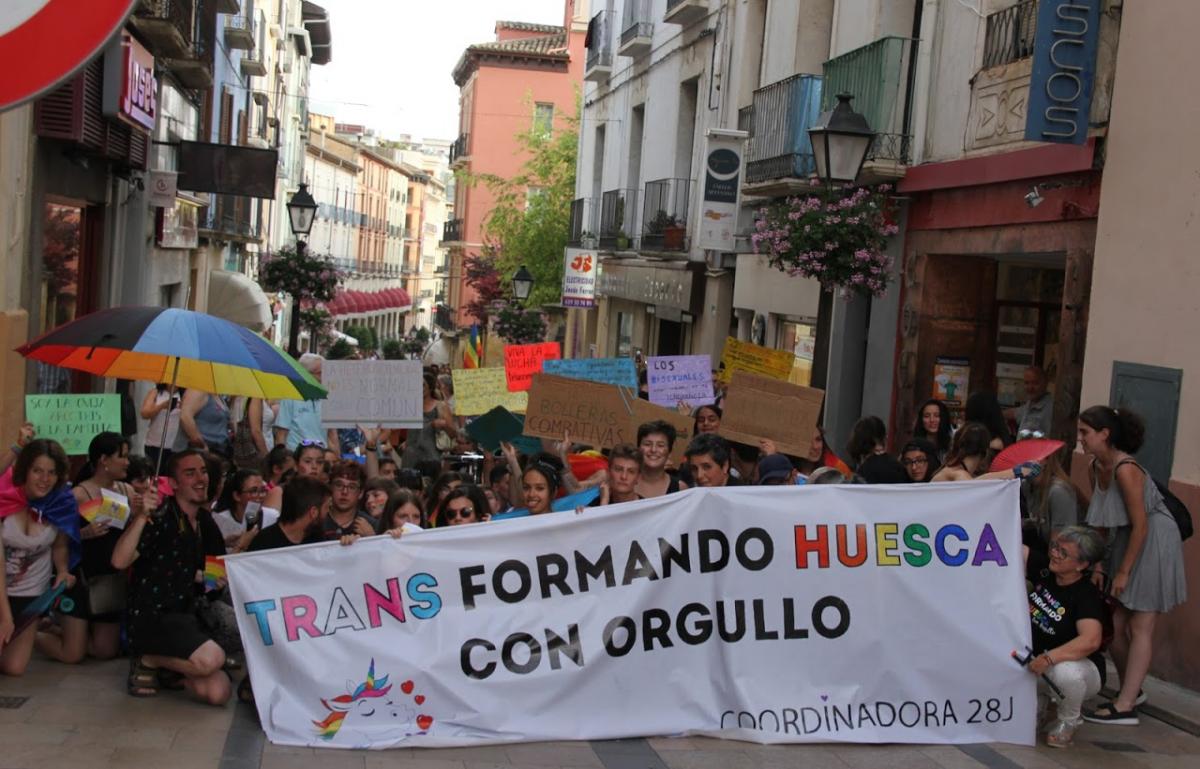 Manifestacin en Huesca. Fotos: CCOO Huesca.