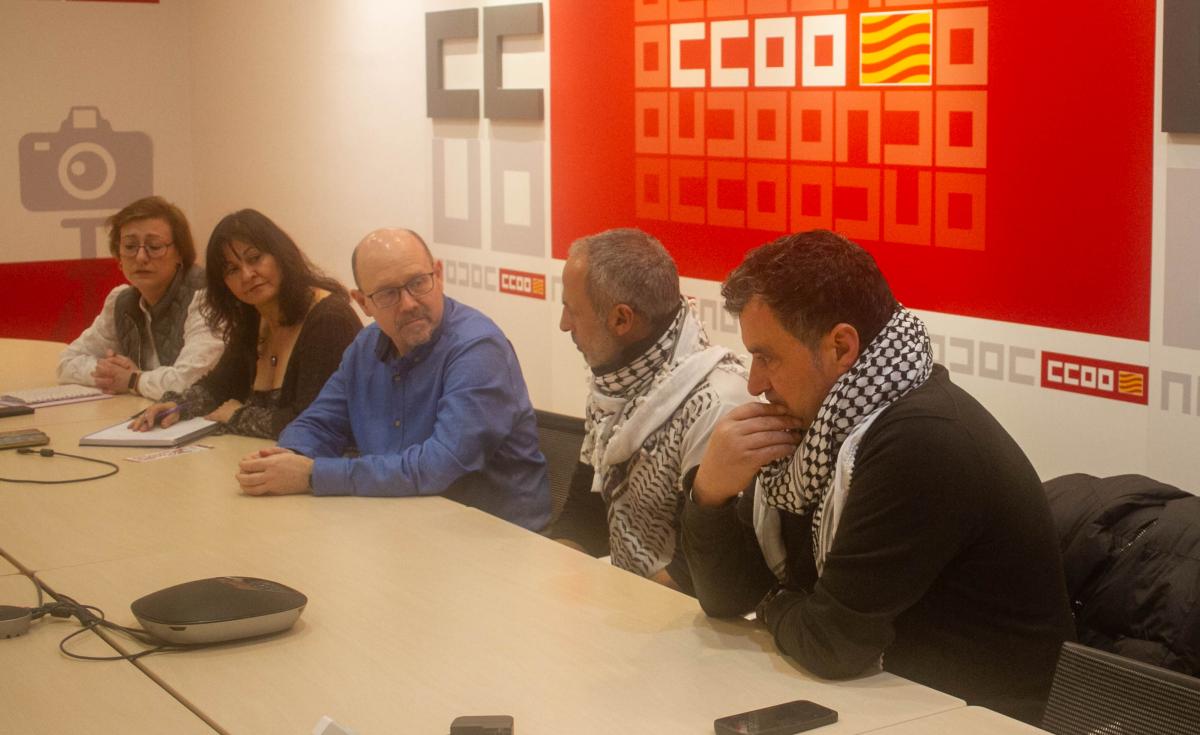 Reunin CCOO Aragn - Casa Palestina en Zaragoza