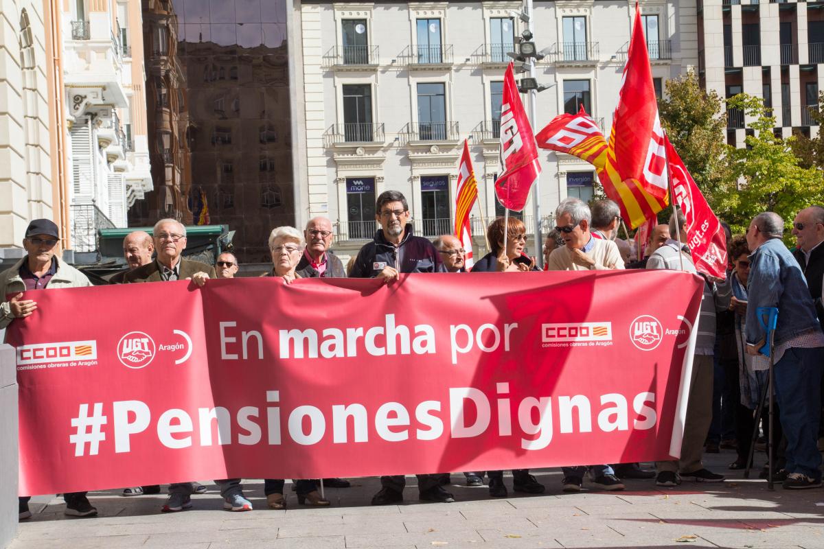Zaragoza. Concentraciones el Da del Mayor 2018 en Aragn