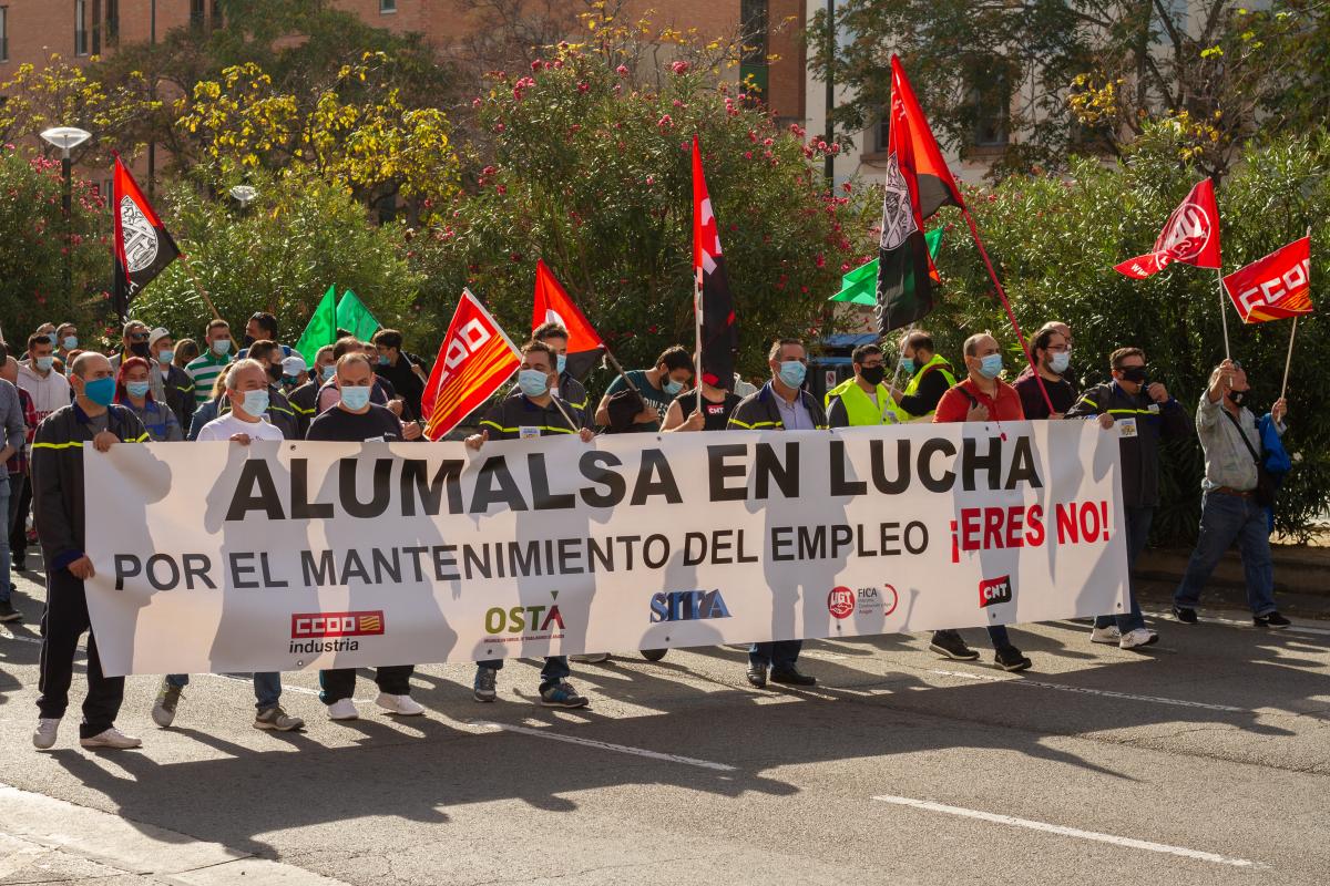 Manifestacin Alumalsa por el empleo