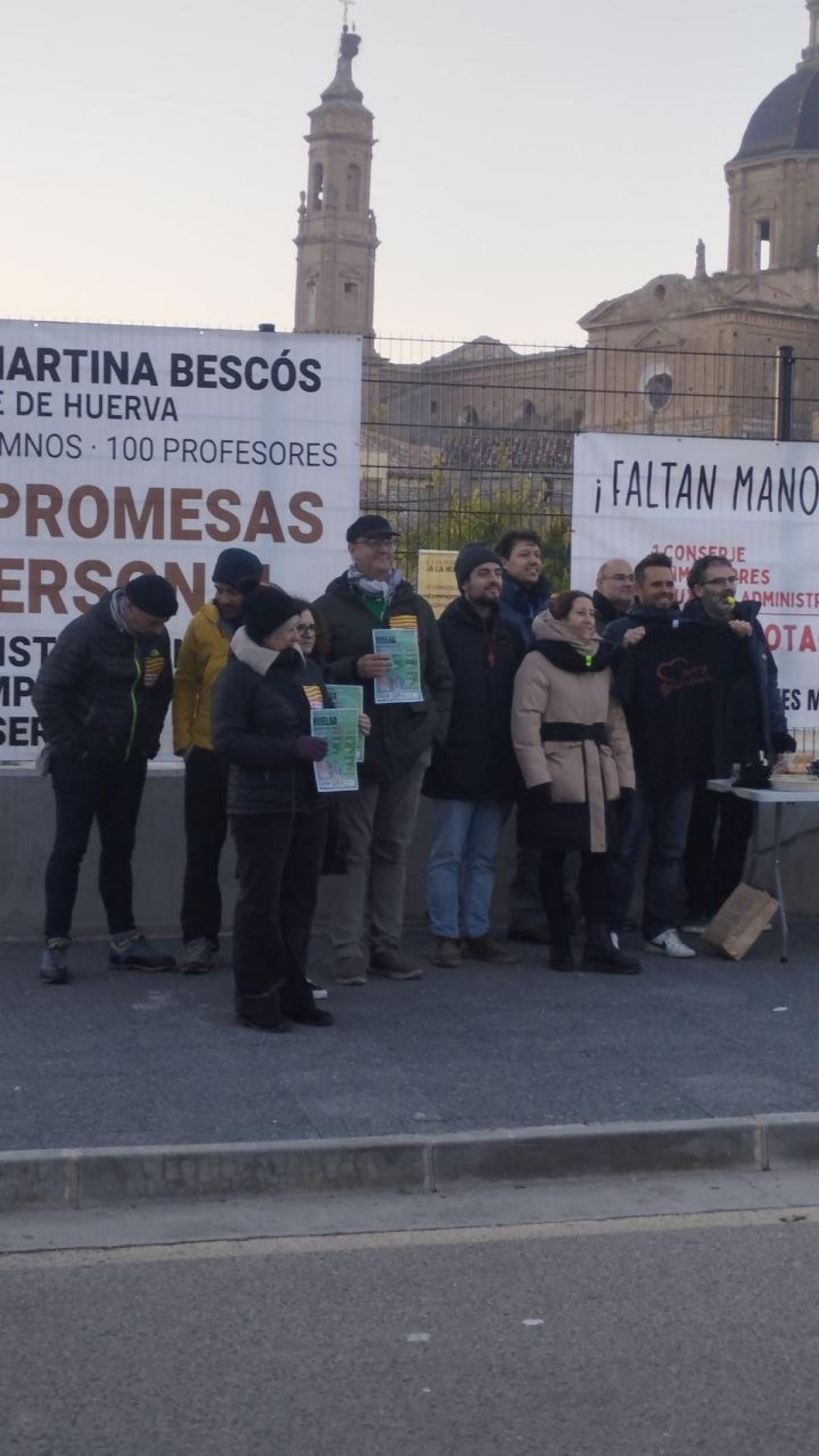 CCOO Enseñanza en la concentración