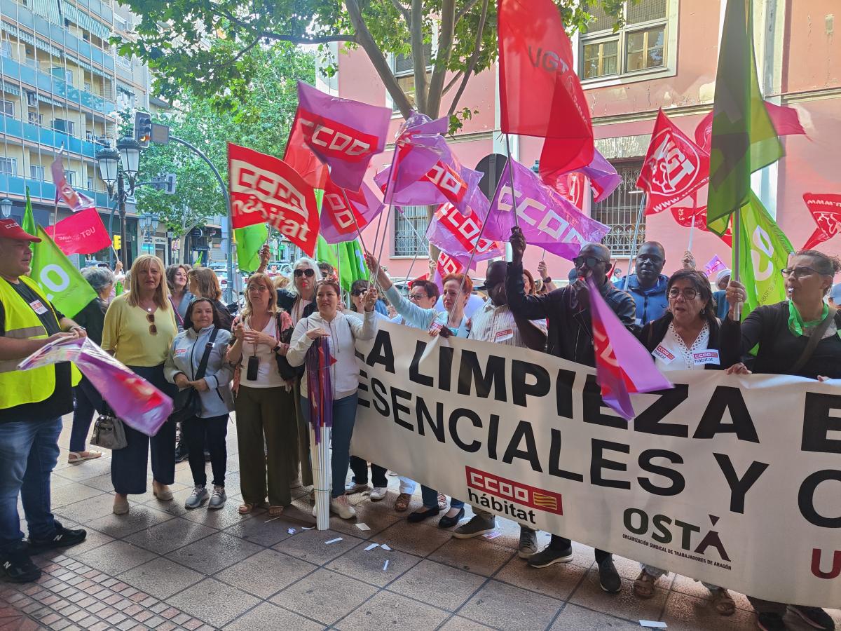 Concentración movilizaciones sector de limpieza
