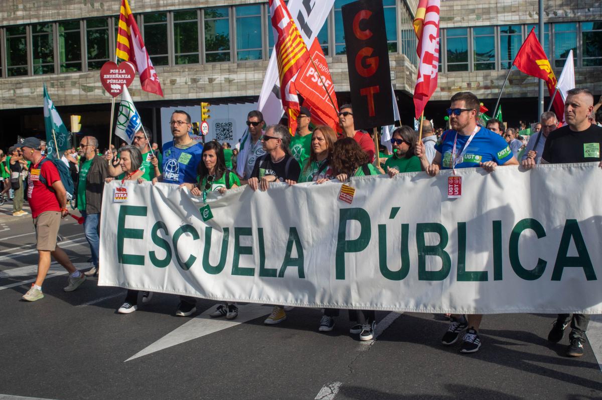 Movilizaciones por la escuela pública en Aragón. 20 de mayo.