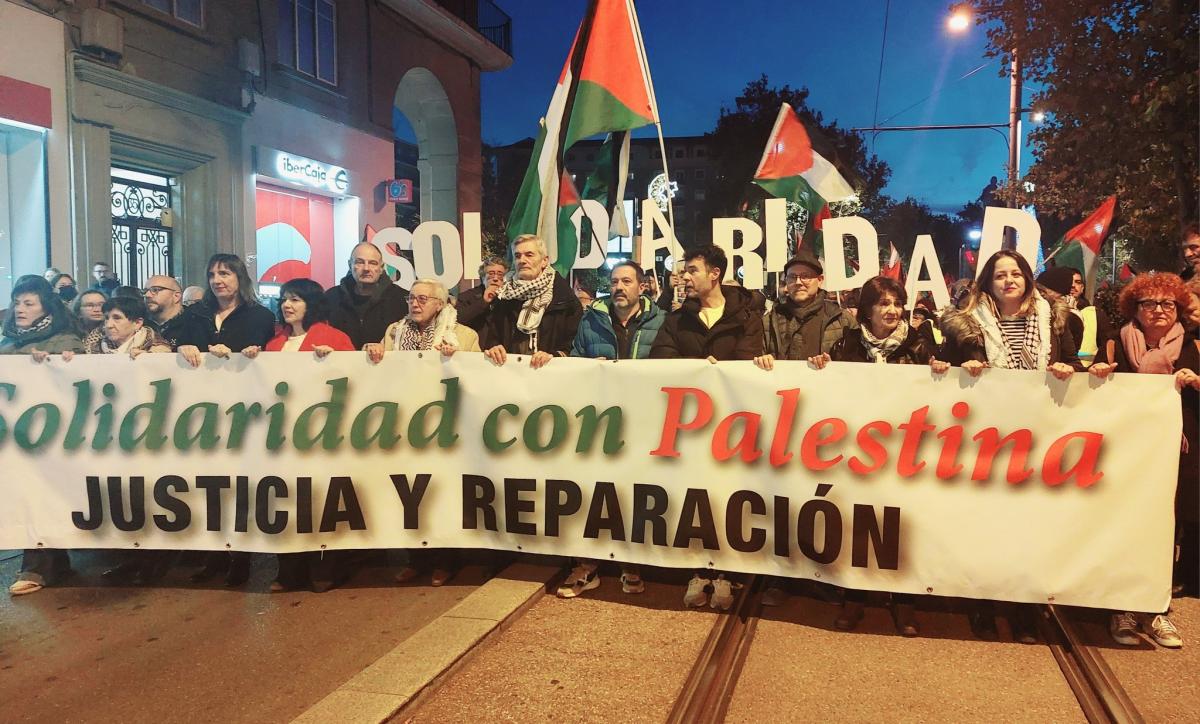 Pancarta de la manifestación