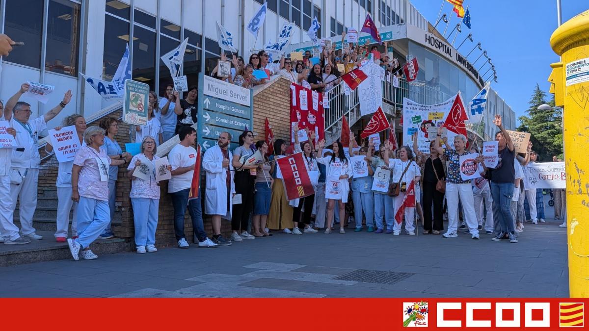 Concentración en el H. Miguel Servet