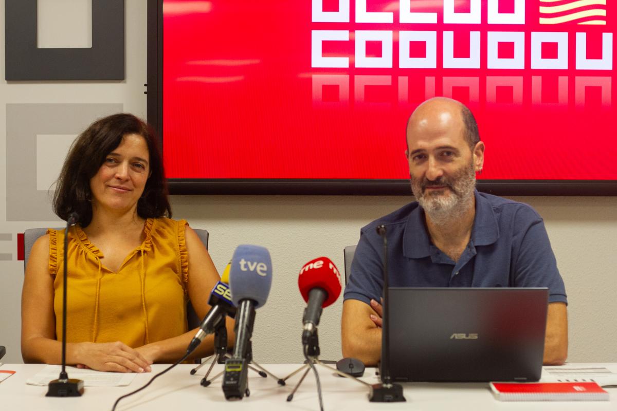 Tania Gonzlez y Francisco Jos Gonzlez durante la rueda de prensa