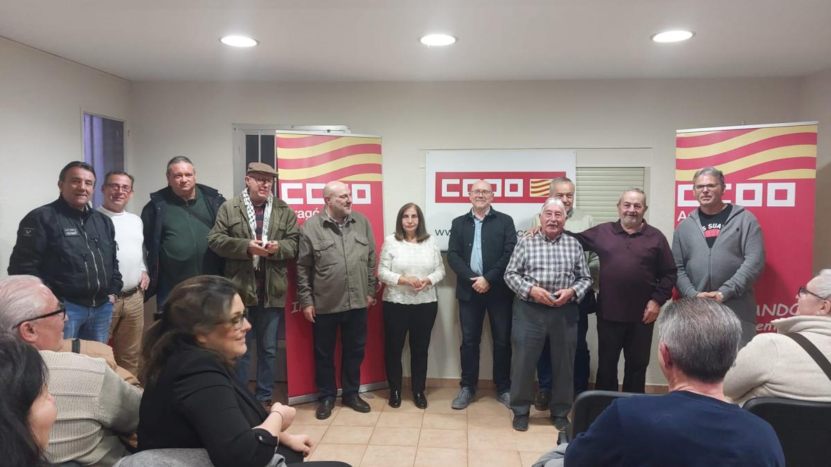 Huesca: 25 años de afiliación a CCOO