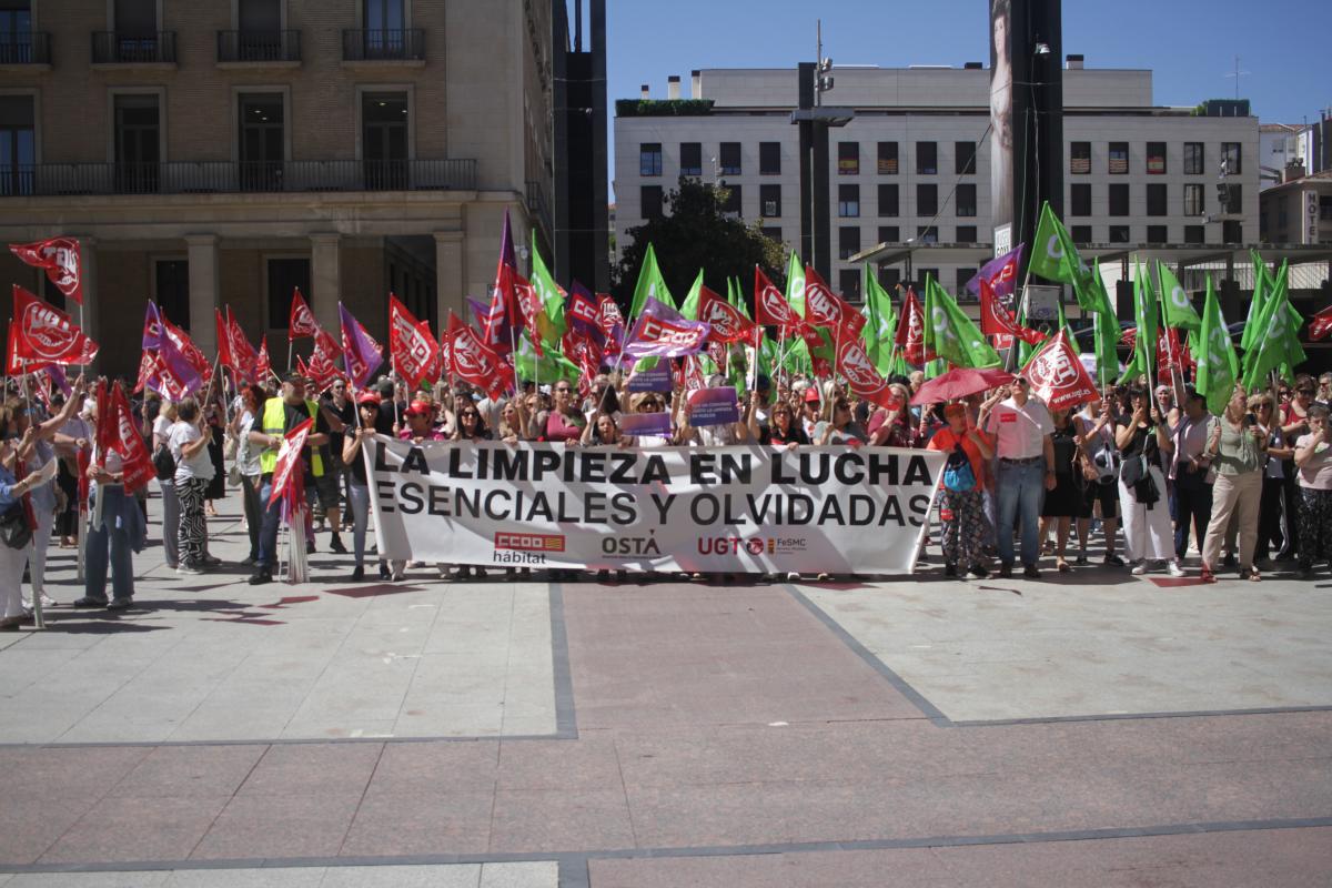 Imagen de la concentración en Zaragoza