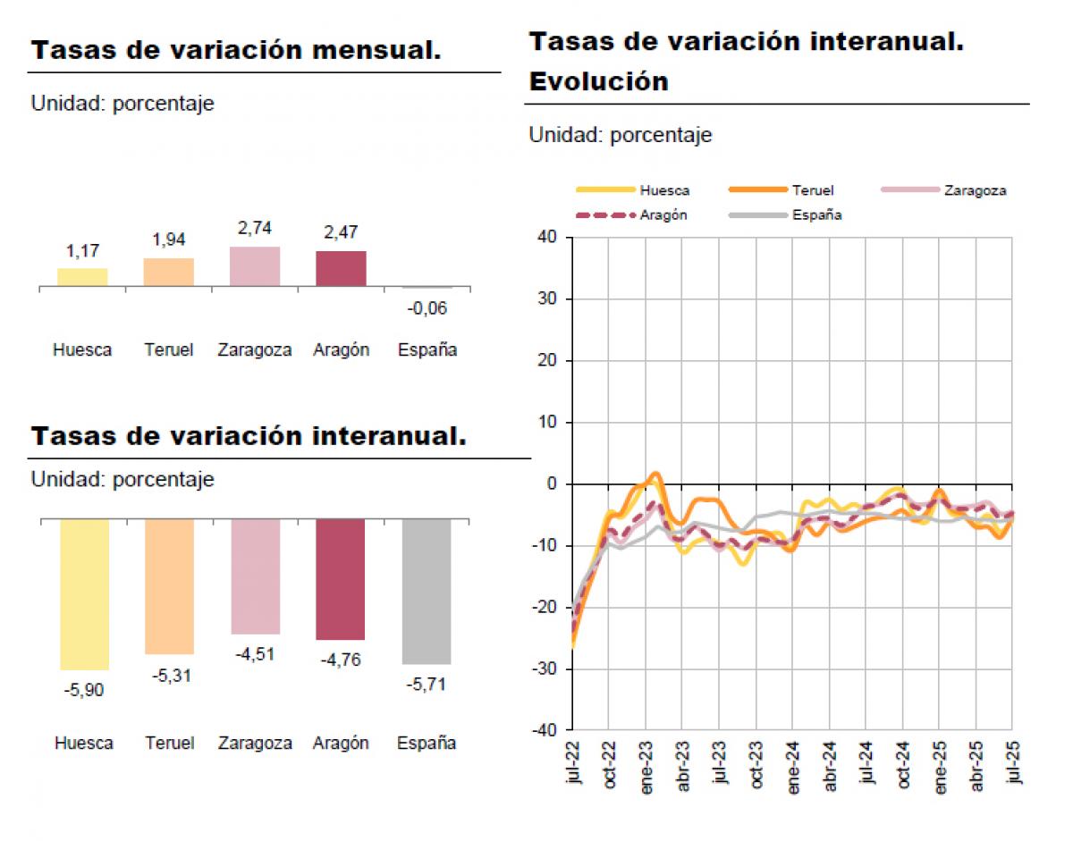 Paro julio 2025. Fuente: IAEST.