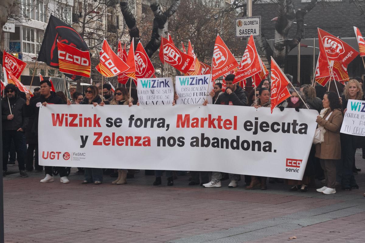 Pancarta de la concentración