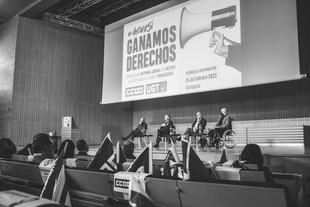 Asamblea en Zaragoza "Ahora S. Ganamos derechos"