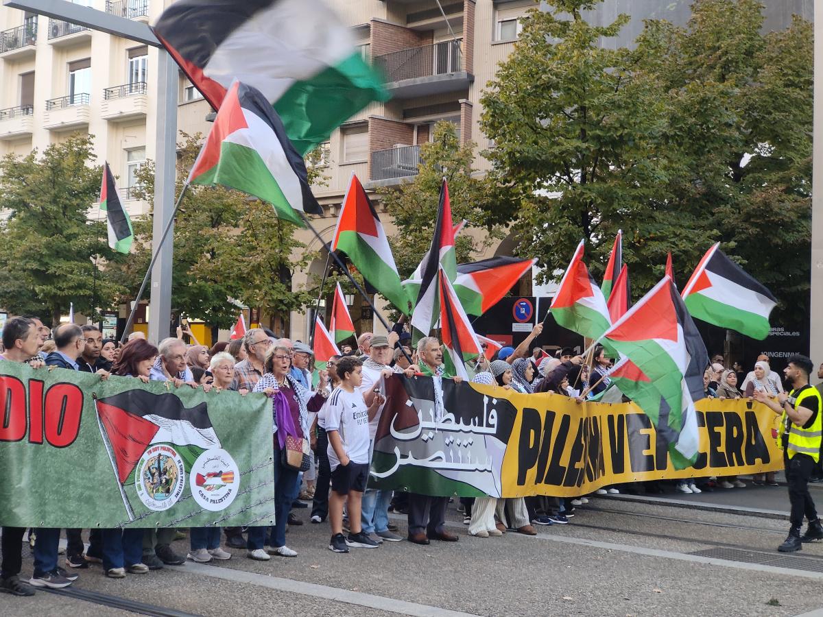Manifestación en Zaragoza "Stop Genocidio en Gaza"